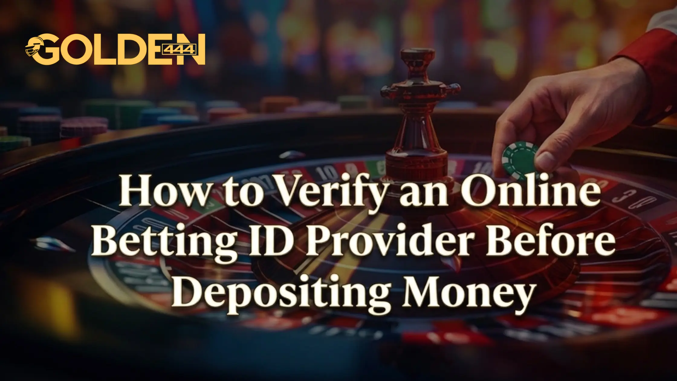 How to Verify an Online Betting ID Provider Golden444