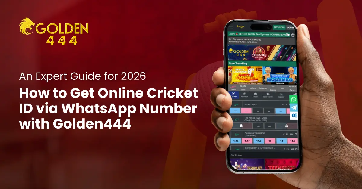 Get Online Cricket ID via WhatsApp Number with Golden444