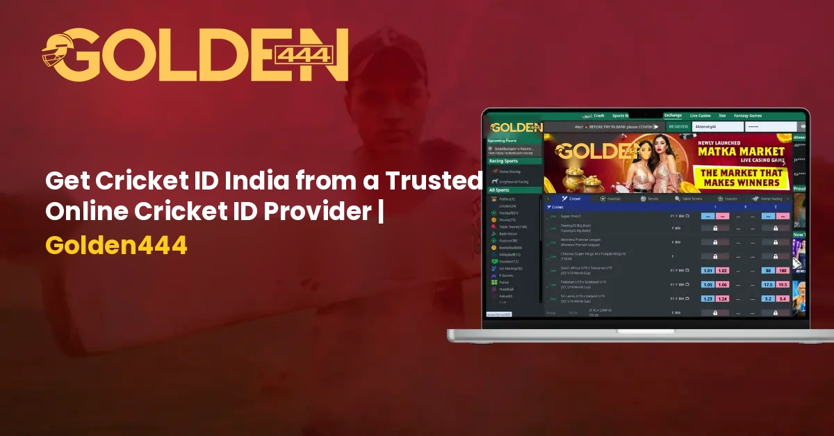 Get Cricket ID India from a Trusted Online Cricket ID Provider Golden444