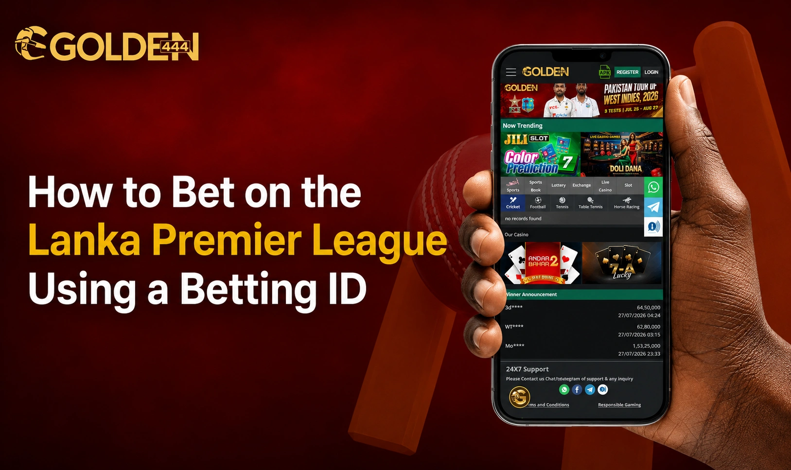 Lanka Premier League Betting ID on Golden444
