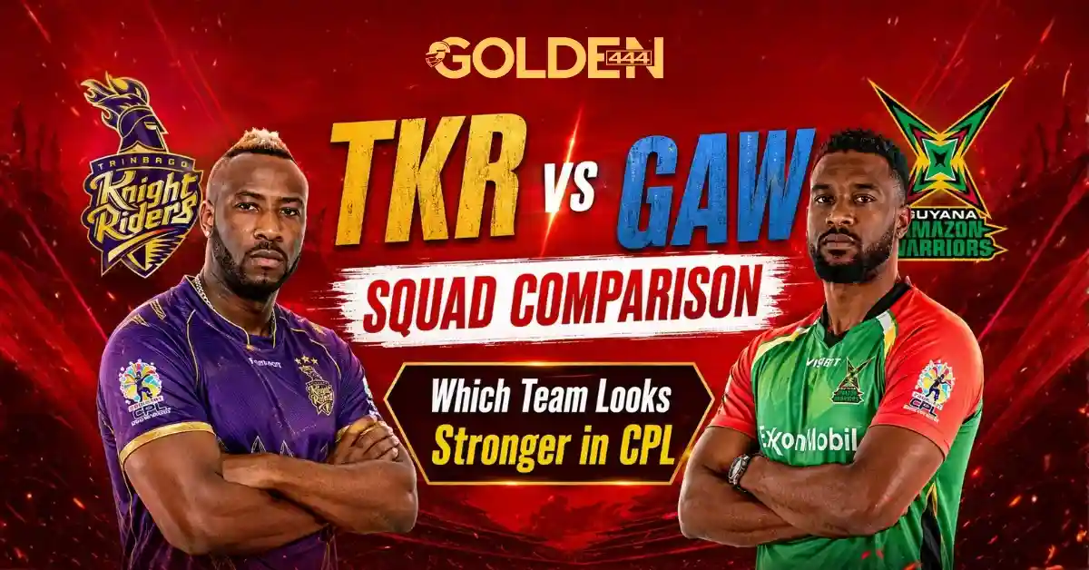 TKR vs GAW Squad Comparison CPL 2026 Golden444