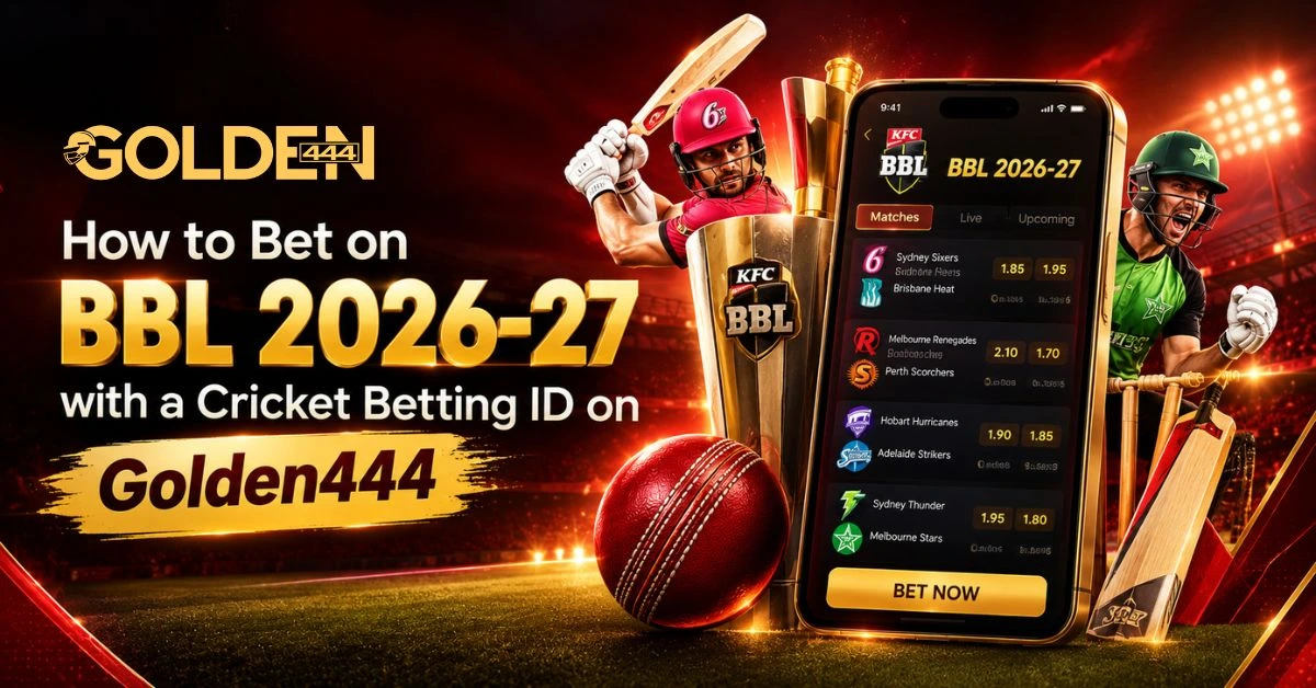 How to Bet on BBL 2026-27 with Cricket Betting ID Golden444