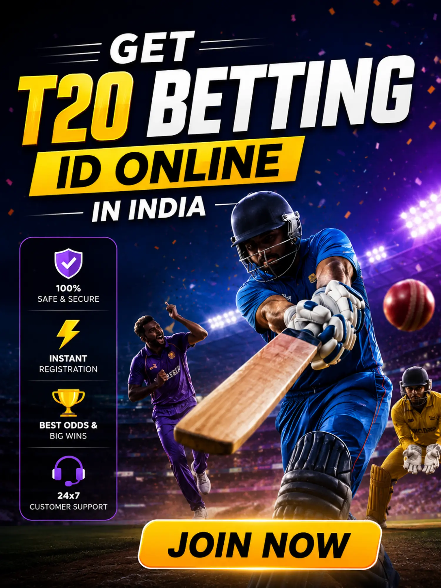 Get T20 Betting id online -Golden44.co